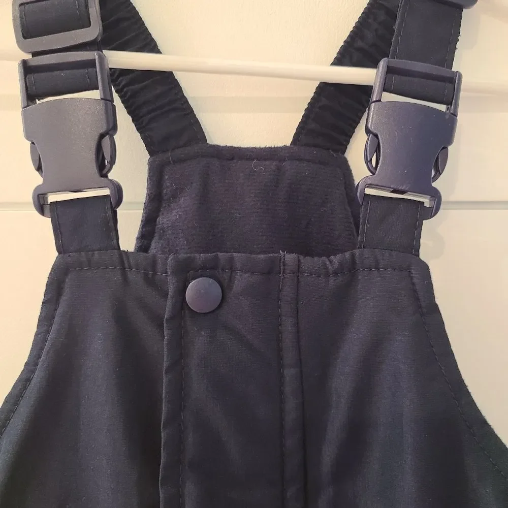Lily and Dan ski bibs blue